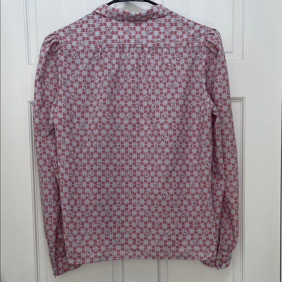 Vintage Pykettes Floral Patterned Long Sleeve Blouse Top - Vintage Size 16 - Picture 10 of 15